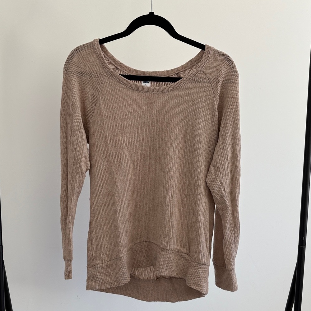 Old Navy Taupe Knit Pullover